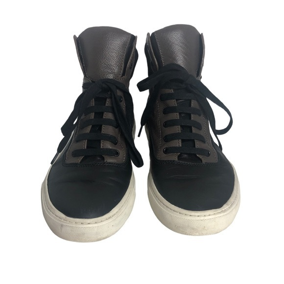 Men’s Vince Leather Colorblock High‎ Top Sneakers